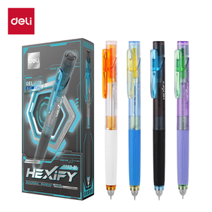 DELI ROLER GEL HEXIFY sa dve kuglice 0.5 mm PLAVI EG363-BL
