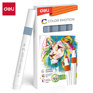 DELI MARKER AKRILNI TAMNO SIVI 153 COLOR EMOTION EC193A-Dark Gray