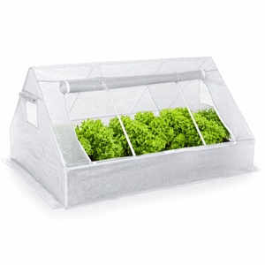 CHOMIK Mini baštenski plastenik beli 180 × 140 × 94 cm TUN0773