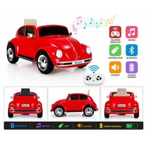Winnerbike Automobil na akumulator vw beetle je1818 red Bck0941