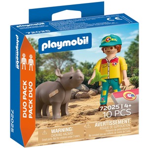 Playmobil Duo pack Rendžer i nosorog