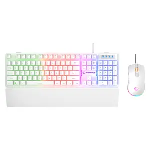 Tastatura+miš žični set Rampage KM-RX7 FORTUNA V2 beli 42578