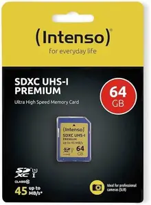 SD Card Intenso 64GB UHS-I Premium 3421490