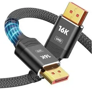 E-Green Kabl DisplayPort 2.1 M/M 16K/80Hz 2m, crni