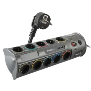 Kabl surge S-Link PRZ01 10xšuko/2xUSB/3m