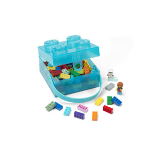 LEGO kutija za užinu sa ručkom: Prozirno svetlo plava 40240010