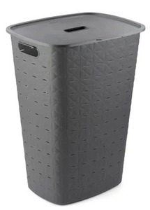 Curver Koš za veš 56l softex, tamno siva CU 00571-Z68