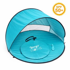KINDER HOME Dečiji šator za igru na rasklapanje sa UV zaštitom 50+ – okrugli, lagan i sklopiv, za plažu i baštu, 150×150×90 cm GH-T-02