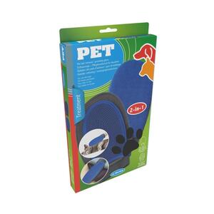 PET TREATMENT Rukavica za četkanje i negu pasa Plava 26 × 14 cm