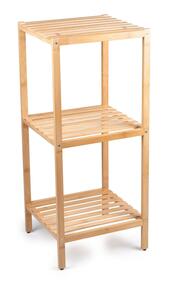 ALPINA Bambusova polica za kupatilo sa 3 nivoa 33 × 31,5 × 77,5 cm