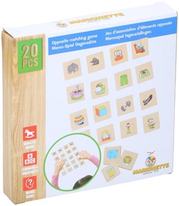 MARIONETTE WOODEN TOYS Drvena edukativna igra uparivanja suprotnosti