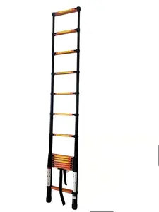 SuperStep Čelične Teleskopske Merdevine 4,1m BLACKLINE