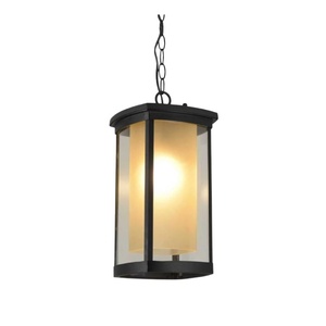 Viseća lampa - fenjer 1xe27 ip33 crni E250501