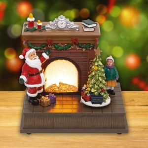 Svetleća led diorama "kamin" Drm14