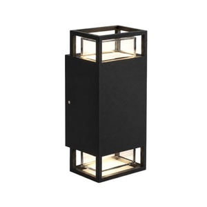 Zidna lampa crna 2xgu10 ip65 B250575
