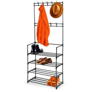Vilde 568023 - Metalni čiviluk sa cipelarnikom , 57 x 28 x 156 cm