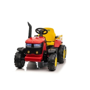 Traktor sa prikolicom crveni 12726