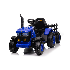Traktor sa prikolicom  plavi 12936