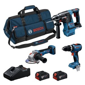 Bosch Combo Kit 18V GSB+GBH+GWS+2x5.0Ah+GAL18V 0615A002M4