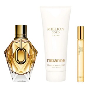 Paco Rabanne Million Gold Giftset (EDP 90ml + Body Lotion 100ml + EDP 10ml)