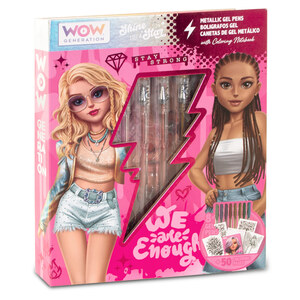 WOW Generation notes za bojenje sa 8 metalik gel olovaka