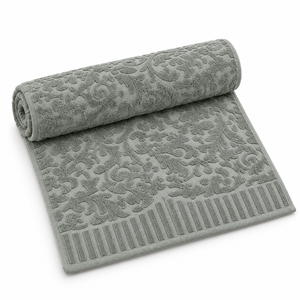 Dekordom Peškir floral 50x85 - sage grey