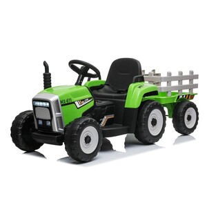 Traktor zeleni sa prikolicom i daljinskim 13324