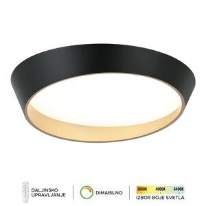 Forma LED plafonska lampa F2098-75C BK+SG