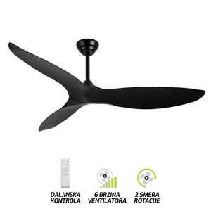 Forma Plafonski ventilator FV3103-142 BK