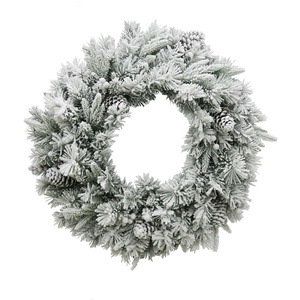 Novogodišnji venac za vrata, sneg, 30 cm
