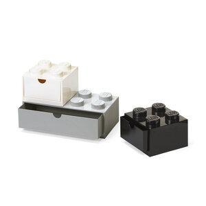 LEGO stone fioke set (3 kom): Crna, bela, siva 43250801