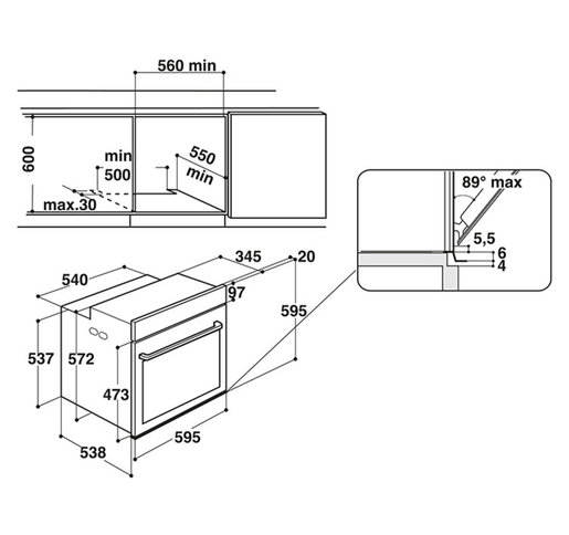 Whirlpool ugradna rerna AKZ9 6230 IX