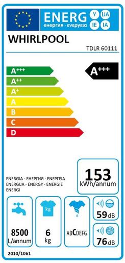 Whirlpool veš mašina TDLR 60111