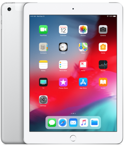 APPLE iPad 6, 9.7'', Wi-Fi + Cellular, 128GB, Silver (mr732hc