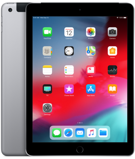 Apple iPad 6, 9.7'', Wi-Fi + Cellular, 128GB, Space Grey (mr7