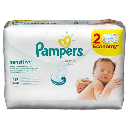 Pampers Wipes 2X56 SENSITIVE