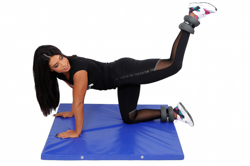 RING Tegovi sa čičkom od 2x 2kg (tamno sivi) - RX AW 2201