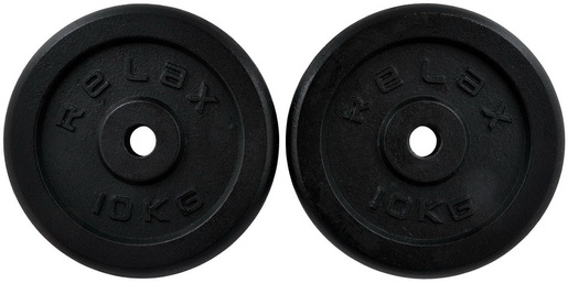 RING Tegovi 2x10kg crni standardni liveni - RX PLO1-10