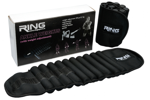 RING Tegići za zglobove sa čičkom (štelujuci)  2x2.5kg - RX AW 3010