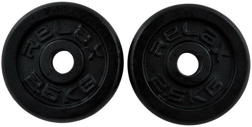 RING Tegovi 2x2.5kg crni standardni liveni - RX PLO1-2.5