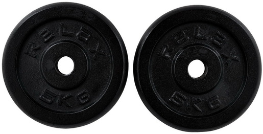 RING Tegovi 2x5kg crni standardni liveni - RX PLO1-5