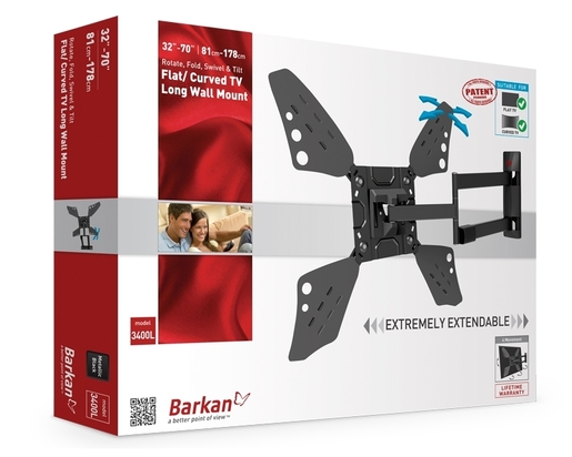 BARKAN 3400L.B LCD TV zidni nosač do 65" za ravne i zakrivljene televizore