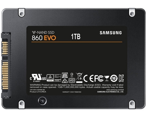 SAMSUNG1TB 2.5'' SATA III MZ-76E1T0B 860 EVO Series SSD