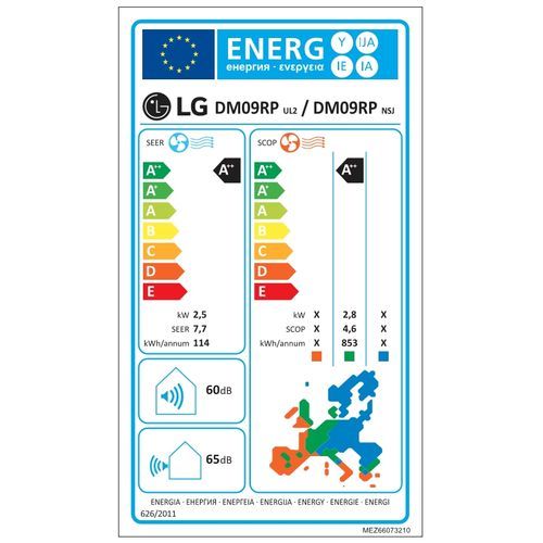 LG inverter klima uređaj DM09RP Deluxe