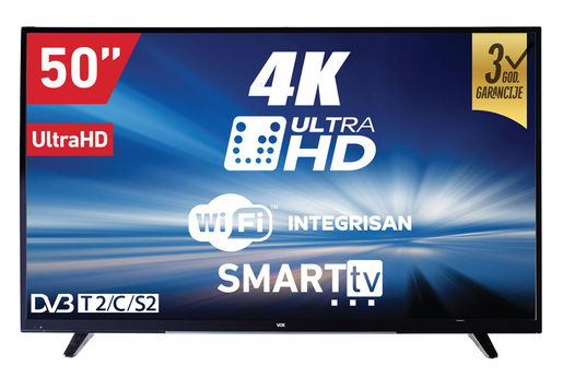 Vox LED TV 50DSW293V, Ultra HD, Smart