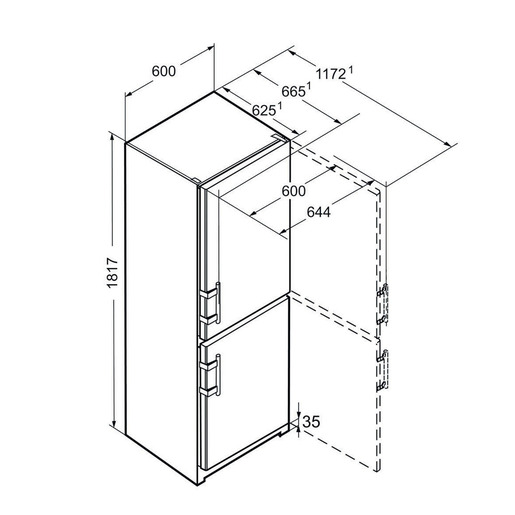 LIEBHERR kombinovani frižider CUef3515