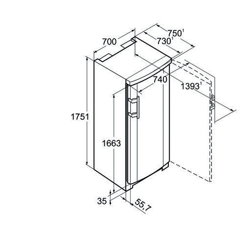 LIEBHERR Vertikalni zamrzivač G3513
