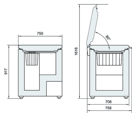 LIEBHERR horizontalni zamrzivač GT2122