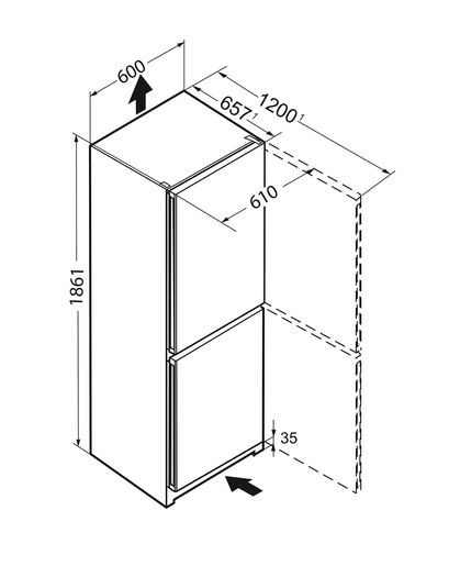LIEBHERR kombinovani frižider CN4313 No frost