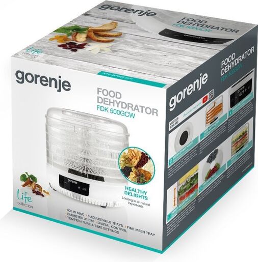 Gorenje aparat za sušenje hrane - dehidrator FDK500GCW